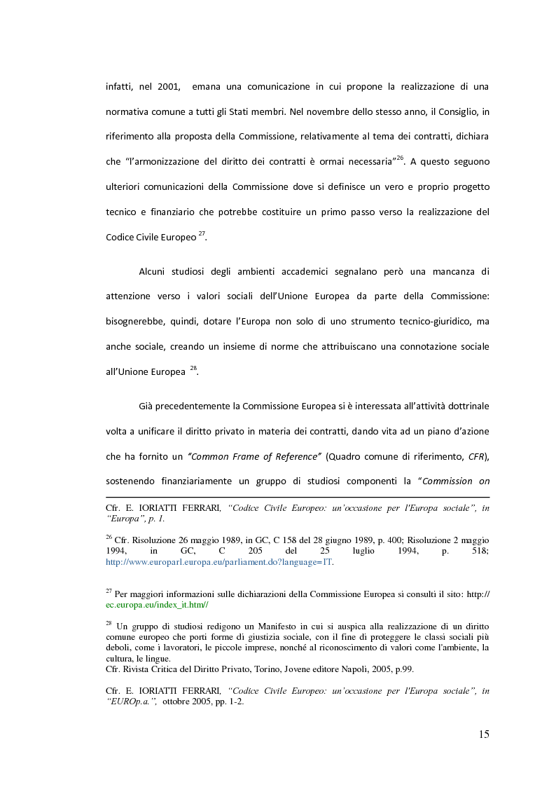 Anteprima della tesi: Traduzione commentata di alcuni passi tratti dagli studi compiuti su un Codice Civile Europeo, Pagina 10