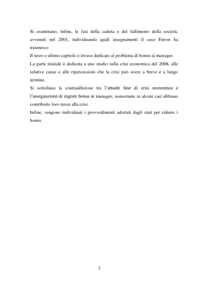 Anteprima della tesi: La separazione tra proprietà e controllo. Il caso Enron., Pagina 3