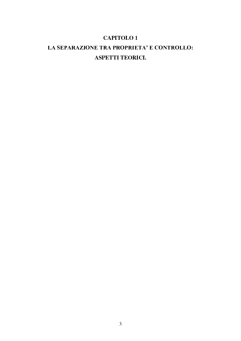 Anteprima della tesi: La separazione tra proprietà e controllo. Il caso Enron., Pagina 4