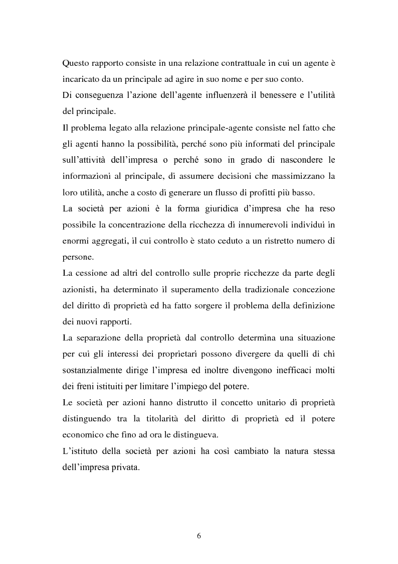 Anteprima della tesi: La separazione tra proprietà e controllo. Il caso Enron., Pagina 7