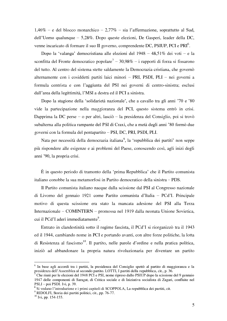 Anteprima della tesi: Dal PCI al PDS. Il caso pavese, Pagina 3