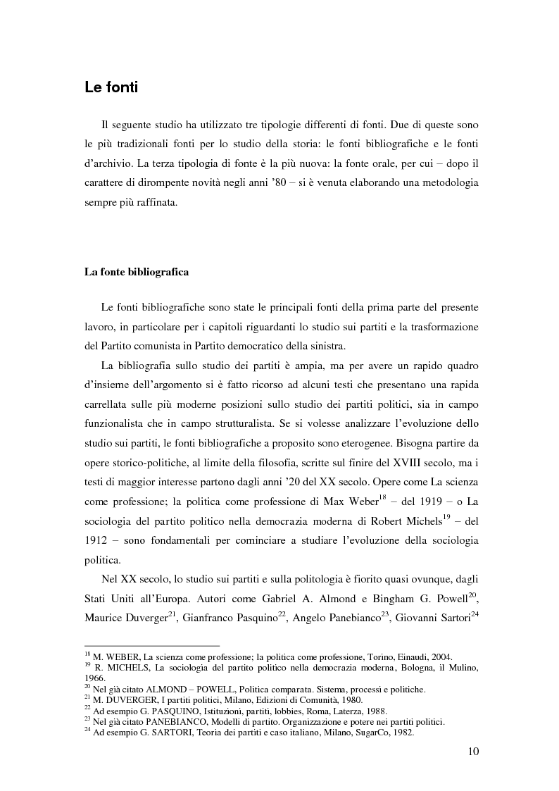 Anteprima della tesi: Dal PCI al PDS. Il caso pavese, Pagina 8