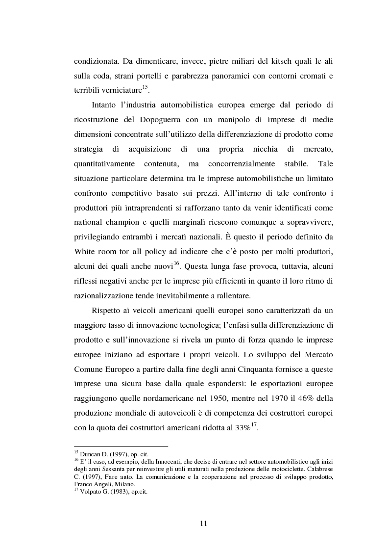 Anteprima della tesi: Le strategie di internazionalizzazione nel settore della componentistica auto: il caso Brembo, Pagina 11