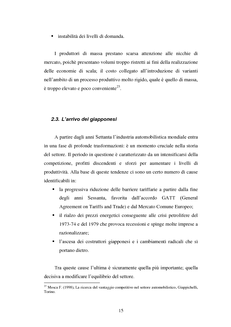 Anteprima della tesi: Le strategie di internazionalizzazione nel settore della componentistica auto: il caso Brembo, Pagina 15
