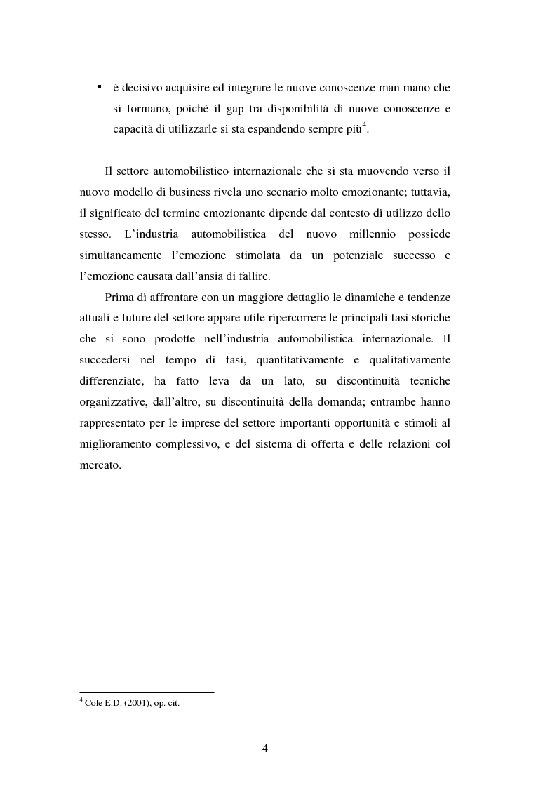 Anteprima della tesi: Le strategie di internazionalizzazione nel settore della componentistica auto: il caso Brembo, Pagina 4