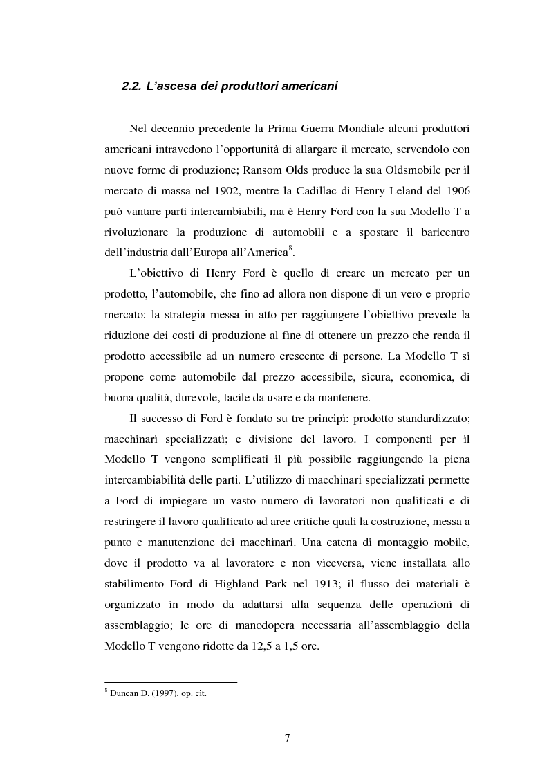 Anteprima della tesi: Le strategie di internazionalizzazione nel settore della componentistica auto: il caso Brembo, Pagina 7