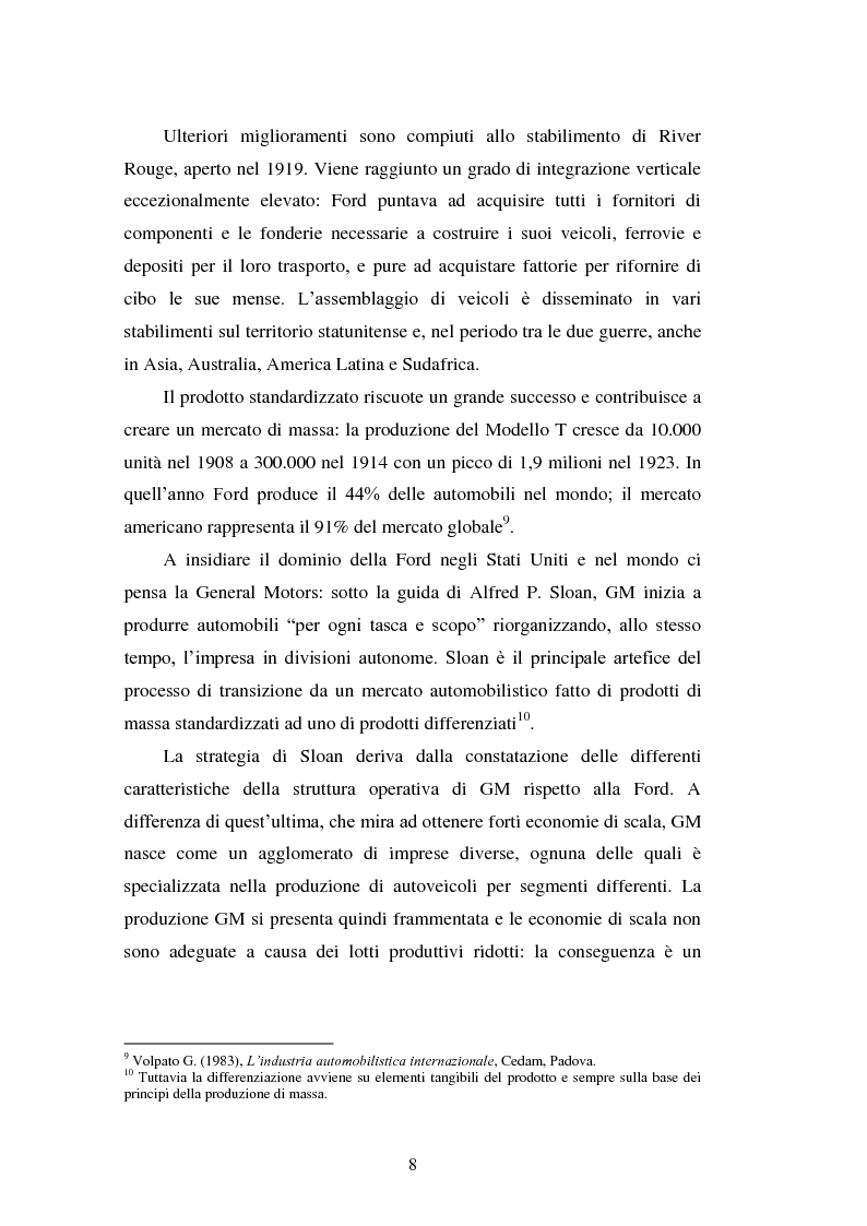 Anteprima della tesi: Le strategie di internazionalizzazione nel settore della componentistica auto: il caso Brembo, Pagina 8