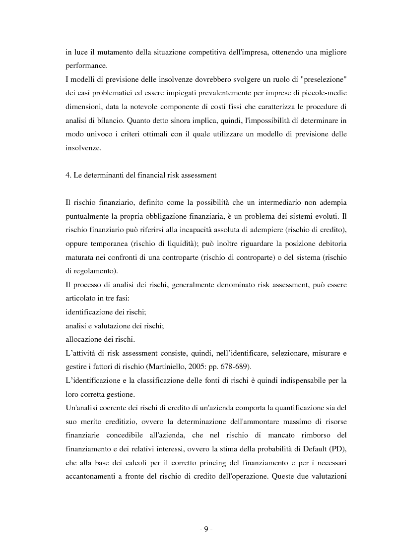 Estratto dalla tesi: La misurazione del rischio finanziario degli enti locali
