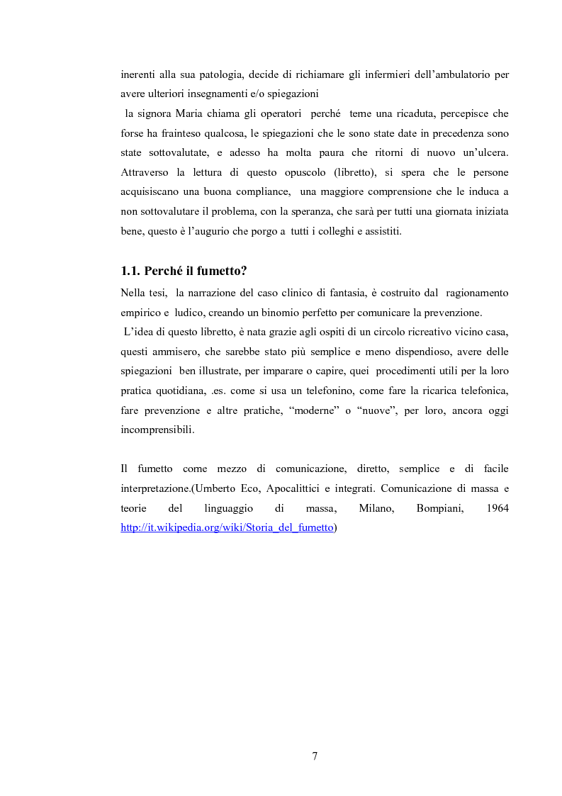 Anteprima della tesi: Elaborazione di una guida informativa illustrata a fumetti per educare le persone a prevenire le recidivedelle ulcere venose agli arti inferiori, Pagina 2