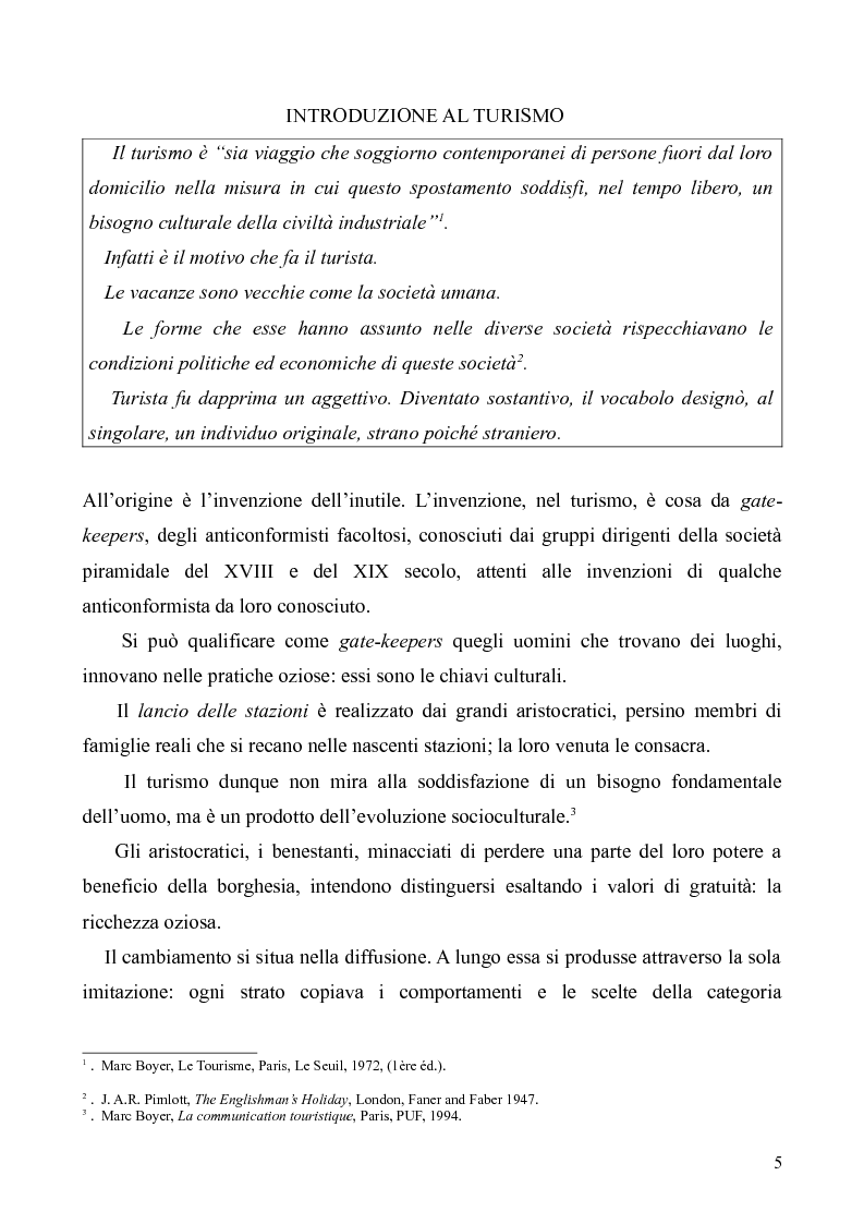 Anteprima della tesi: Dal Grand Tour al turismo alternativo: le nuove frontiere del viaggio, Pagina 3