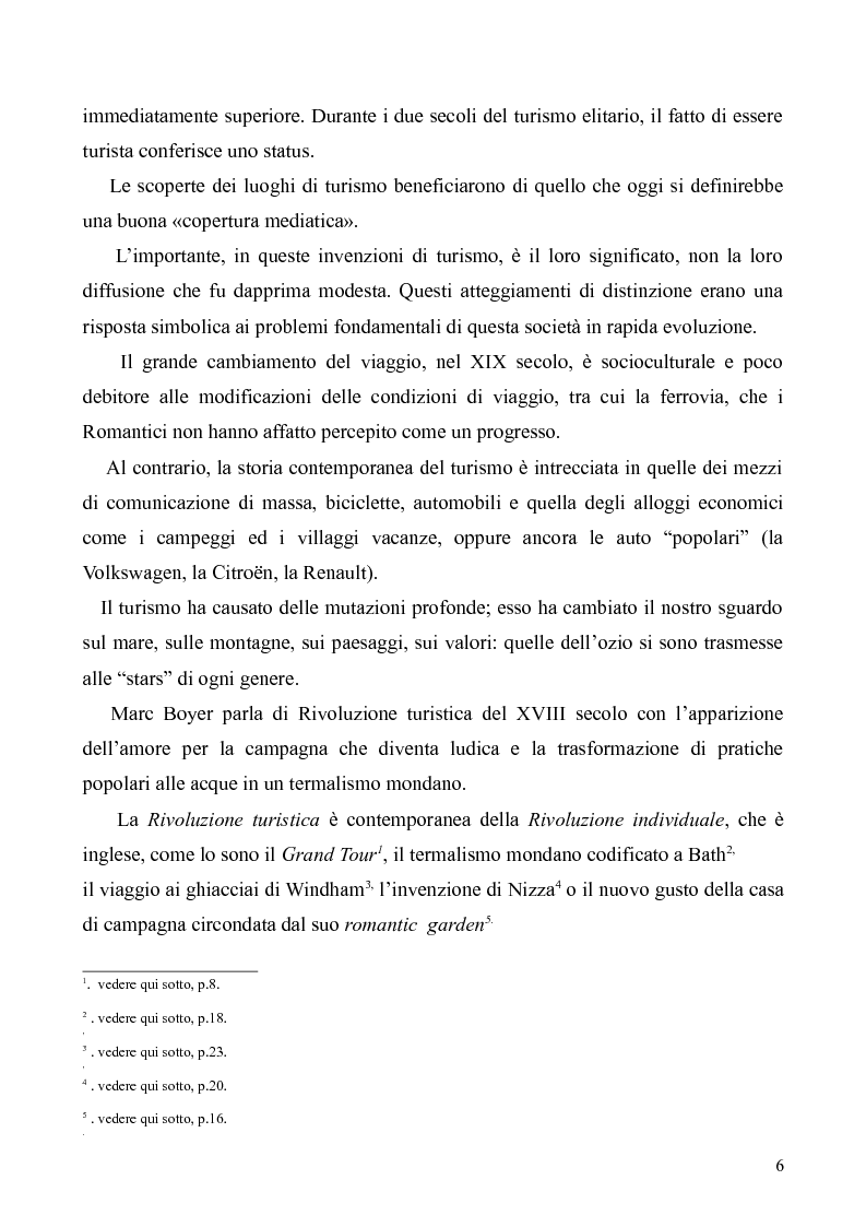 Anteprima della tesi: Dal Grand Tour al turismo alternativo: le nuove frontiere del viaggio, Pagina 4