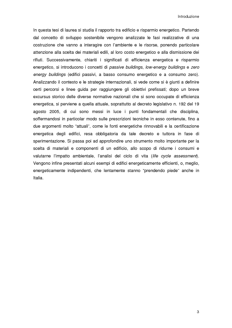 Anteprima della tesi: Risparmio energetico nell'edilizia residenziale: materiali e tecnologie, Pagina 2