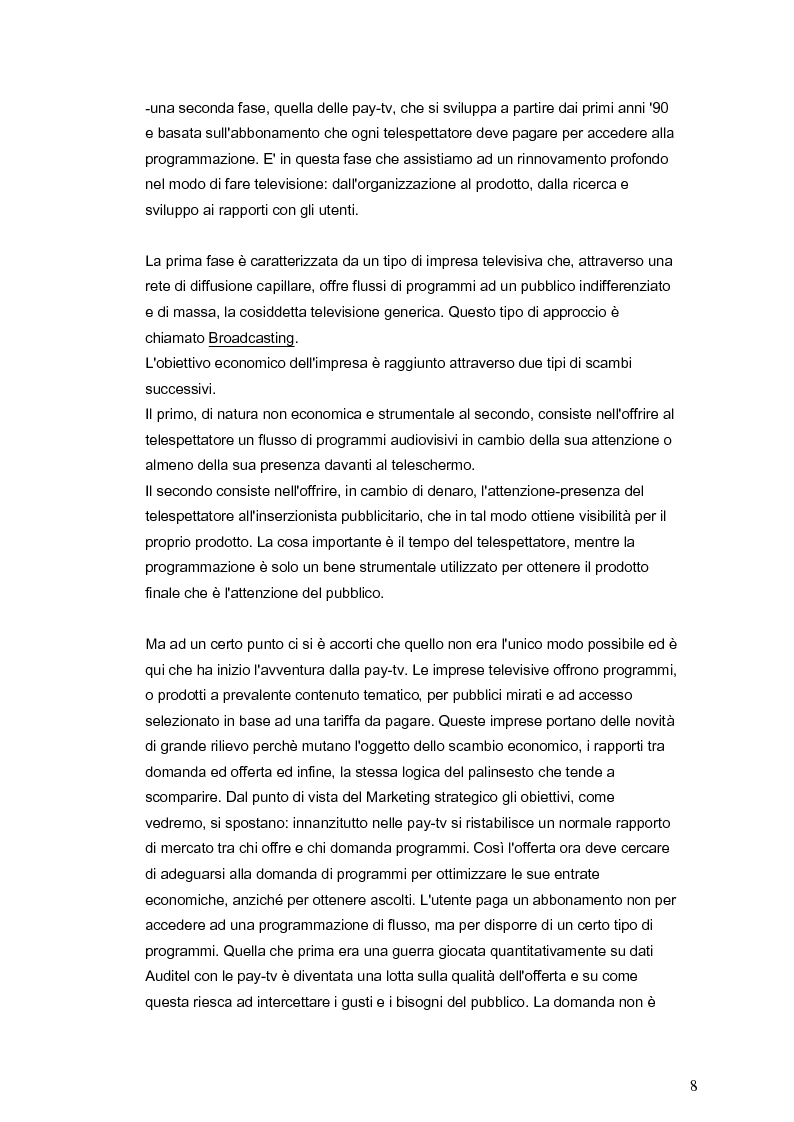 Anteprima della tesi: Il marketing della pay-tv tra Italia e Spagna, Pagina 5