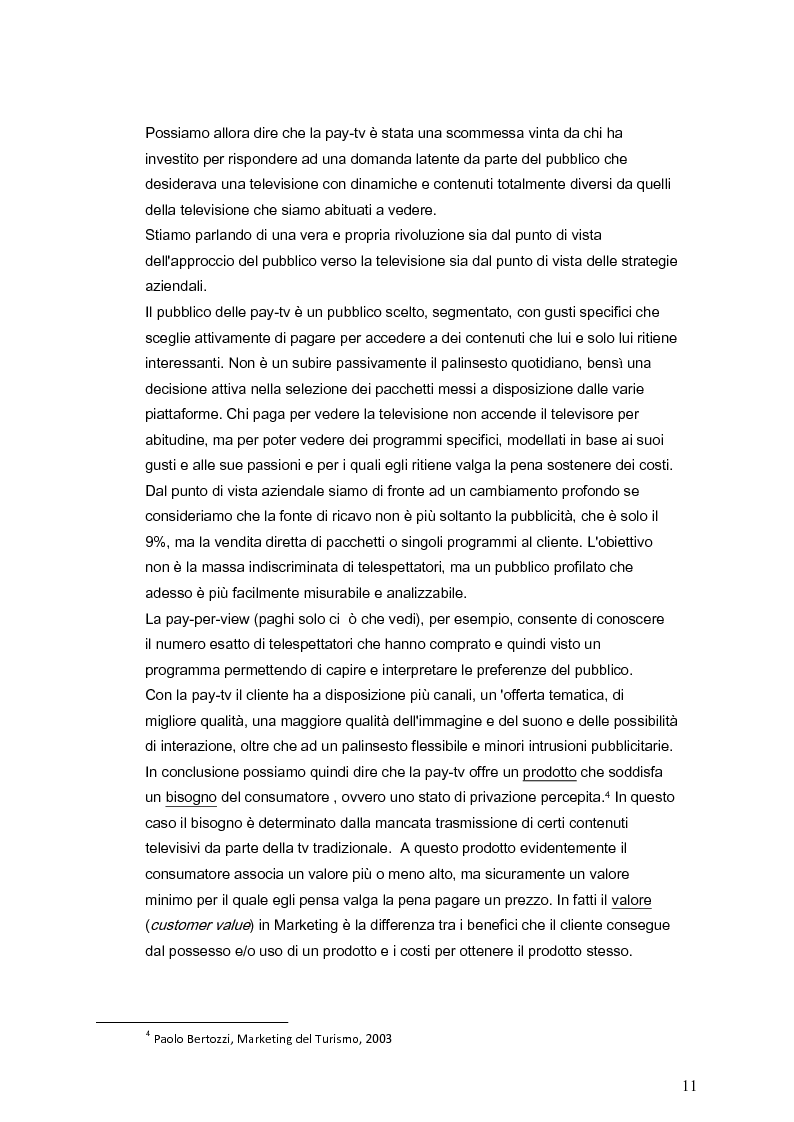 Anteprima della tesi: Il marketing della pay-tv tra Italia e Spagna, Pagina 8