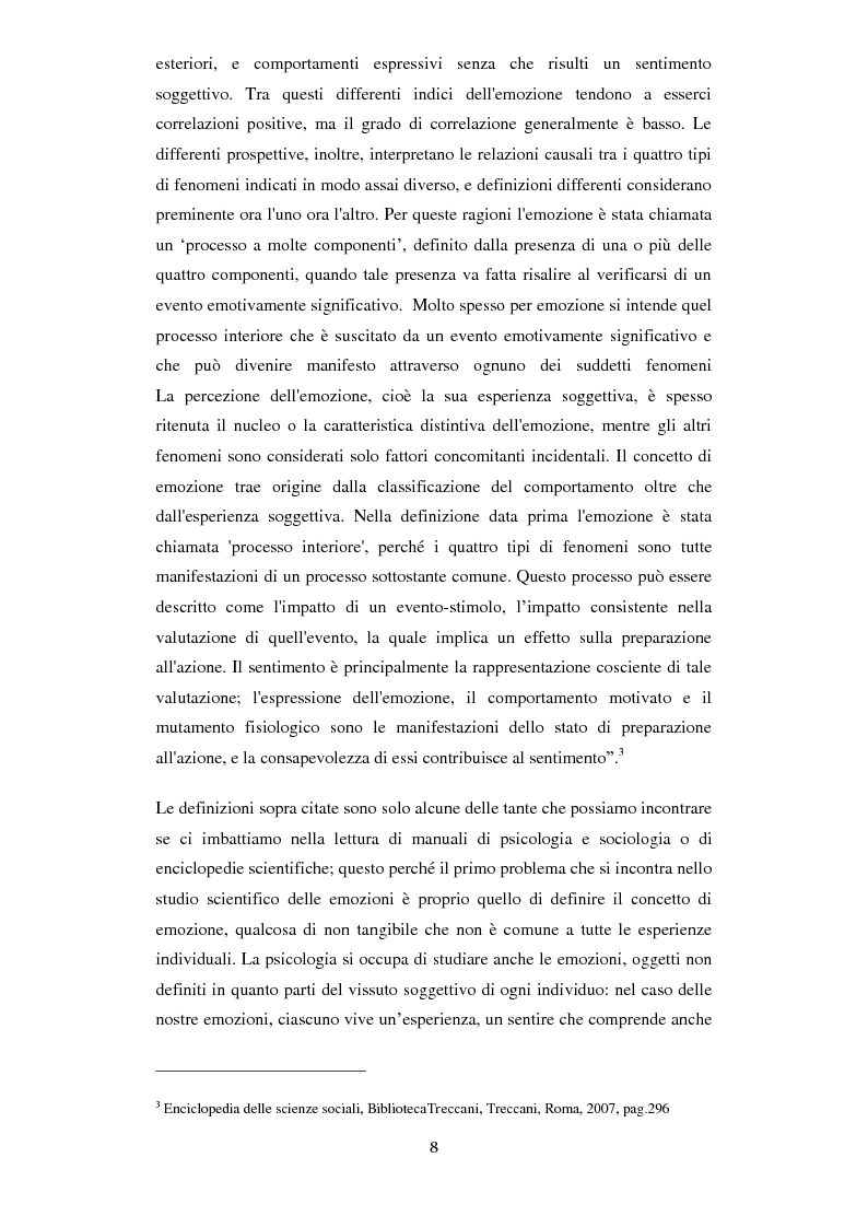 Anteprima della tesi: Emozioni e comunicazione: le espressioni del volto, Pagina 2