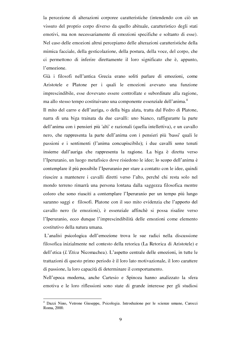 Anteprima della tesi: Emozioni e comunicazione: le espressioni del volto, Pagina 3