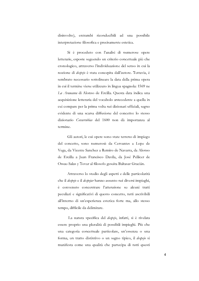 Anteprima della tesi: La nozione di despejo tra Seicento e Settecento, Pagina 2