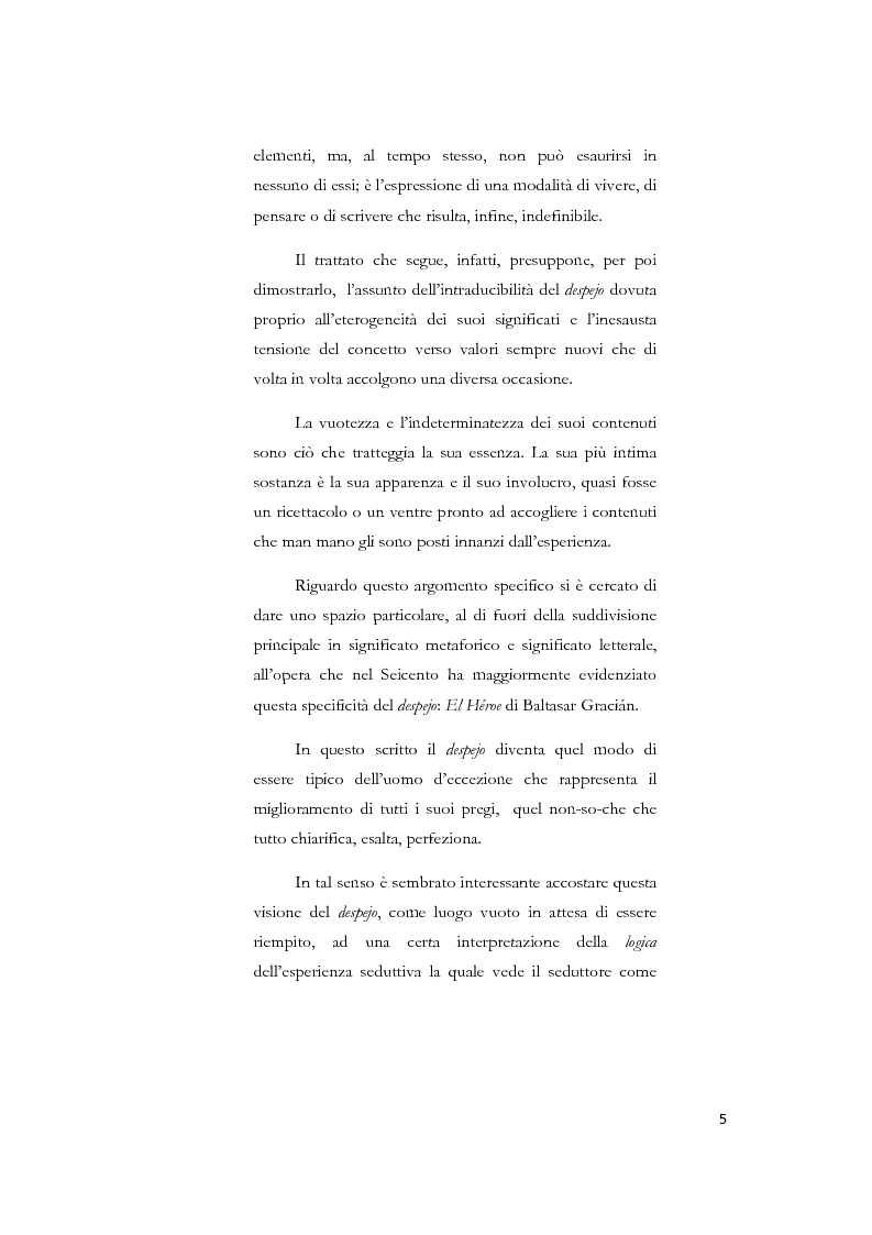 Anteprima della tesi: La nozione di despejo tra Seicento e Settecento, Pagina 3