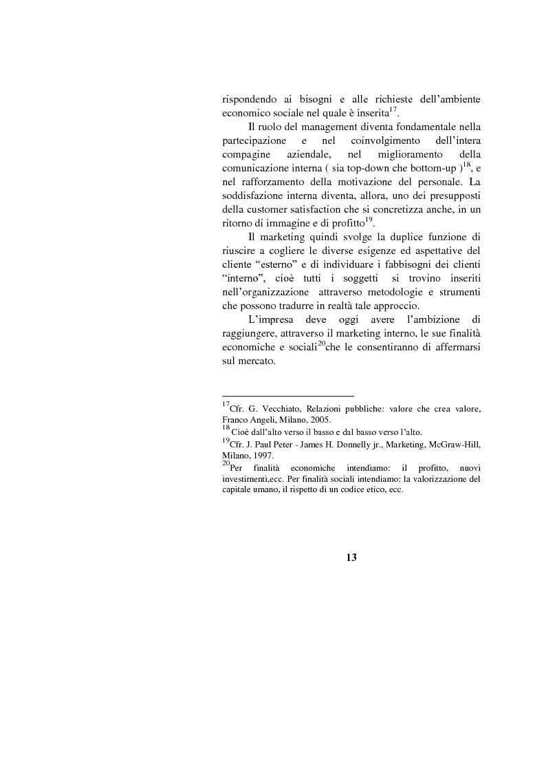 Anteprima della tesi: Il marketing interno nelle aziende di servizi: il caso Banca Intesa-Sanpaolo, Pagina 11