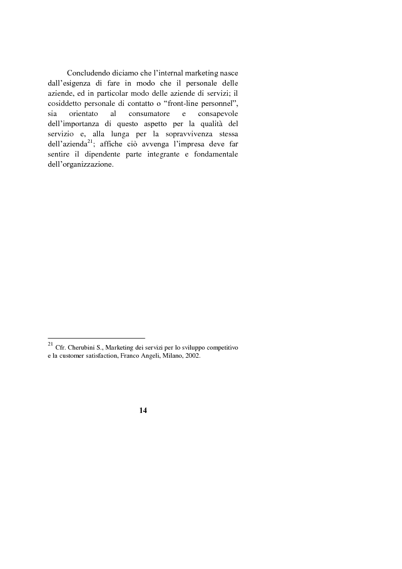 Anteprima della tesi: Il marketing interno nelle aziende di servizi: il caso Banca Intesa-Sanpaolo, Pagina 12