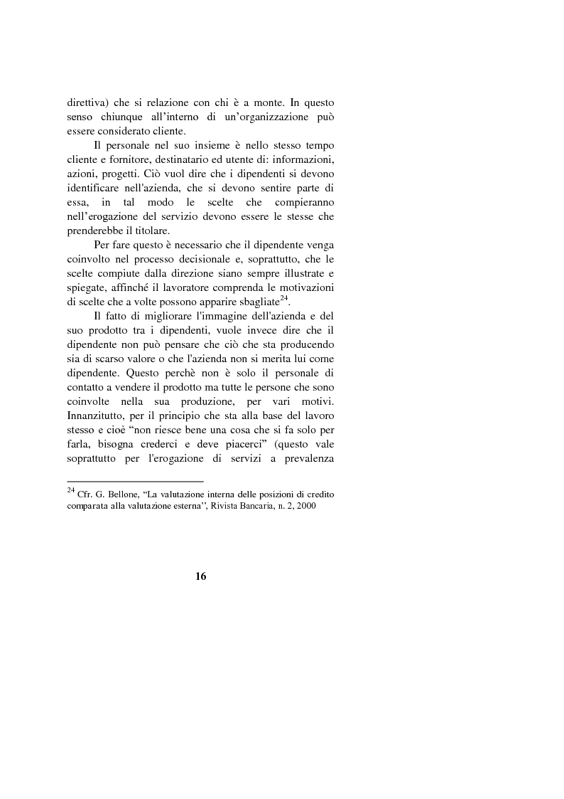 Anteprima della tesi: Il marketing interno nelle aziende di servizi: il caso Banca Intesa-Sanpaolo, Pagina 14