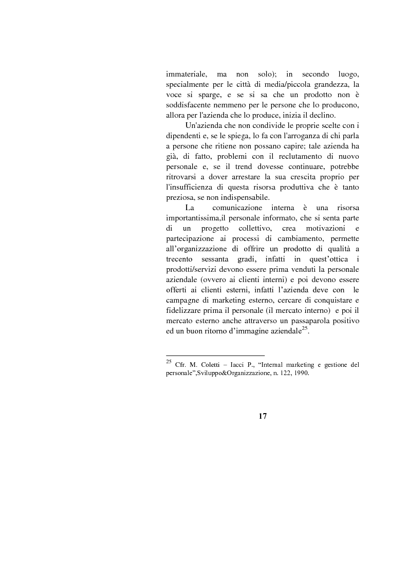 Anteprima della tesi: Il marketing interno nelle aziende di servizi: il caso Banca Intesa-Sanpaolo, Pagina 15