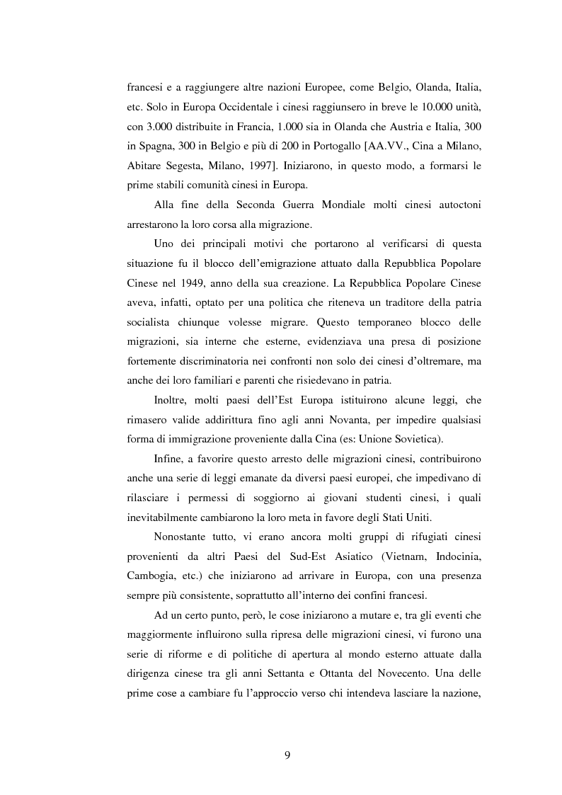 Anteprima della tesi: Immigrazione e imprenditoria cinese nel distretto di Prato, Pagina 7