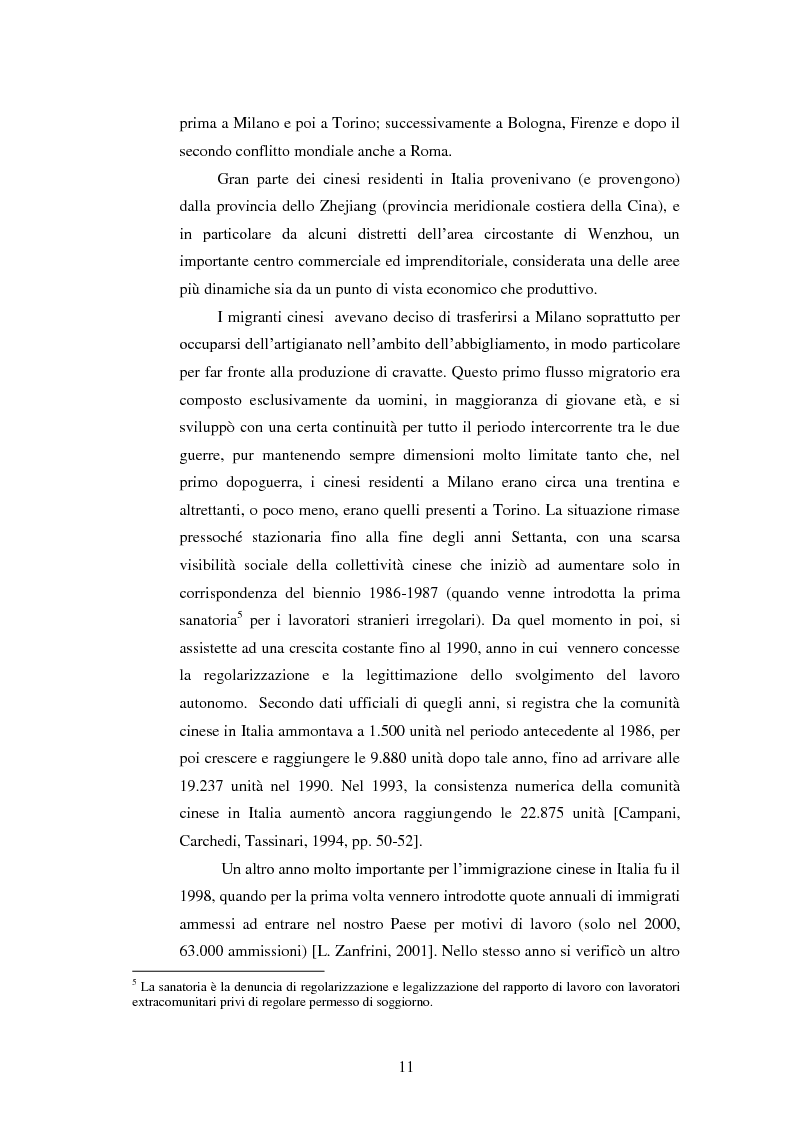 Anteprima della tesi: Immigrazione e imprenditoria cinese nel distretto di Prato, Pagina 9