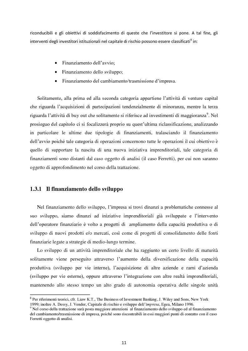 Anteprima della tesi: Il Private Equity nelle imprese in crisi: il caso Ferretti, Pagina 9