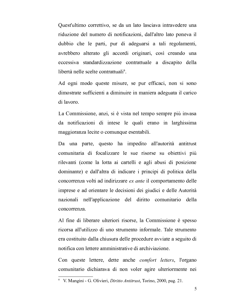 Anteprima della tesi: La disciplina antitrust alla luce del regolamento n. 1/2003, Pagina 5