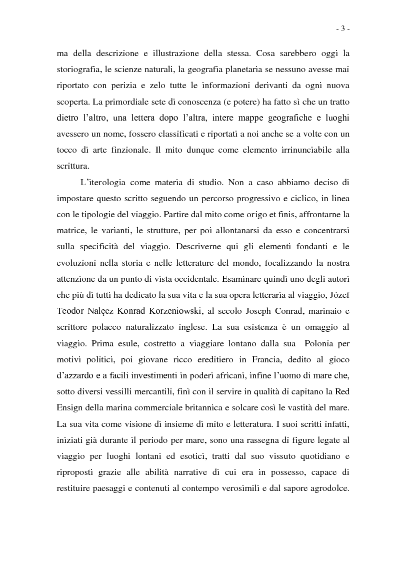 Anteprima della tesi: Joseph Conrad e il Mito del Viaggio. Nostromo e Heart of Darkness tra letteratura e cinema, Pagina 3