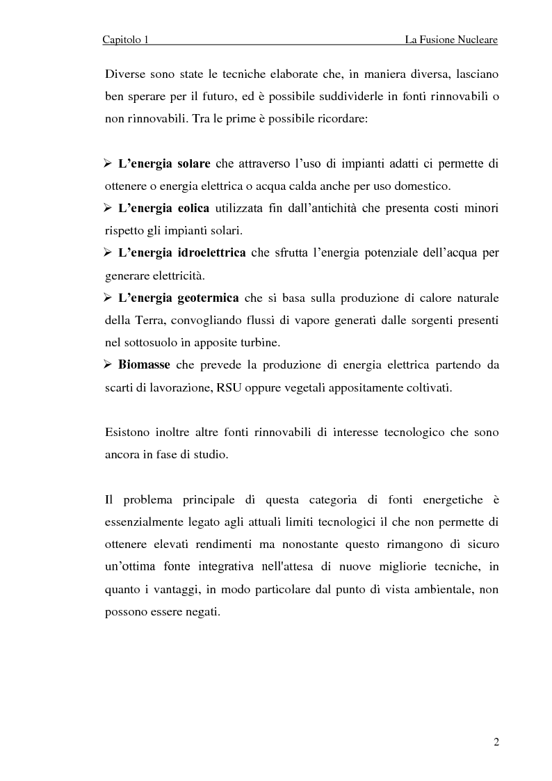 Anteprima della tesi: Analisi elettromeccanica di dispositivi per la fusione termonucleare controllata, Pagina 2