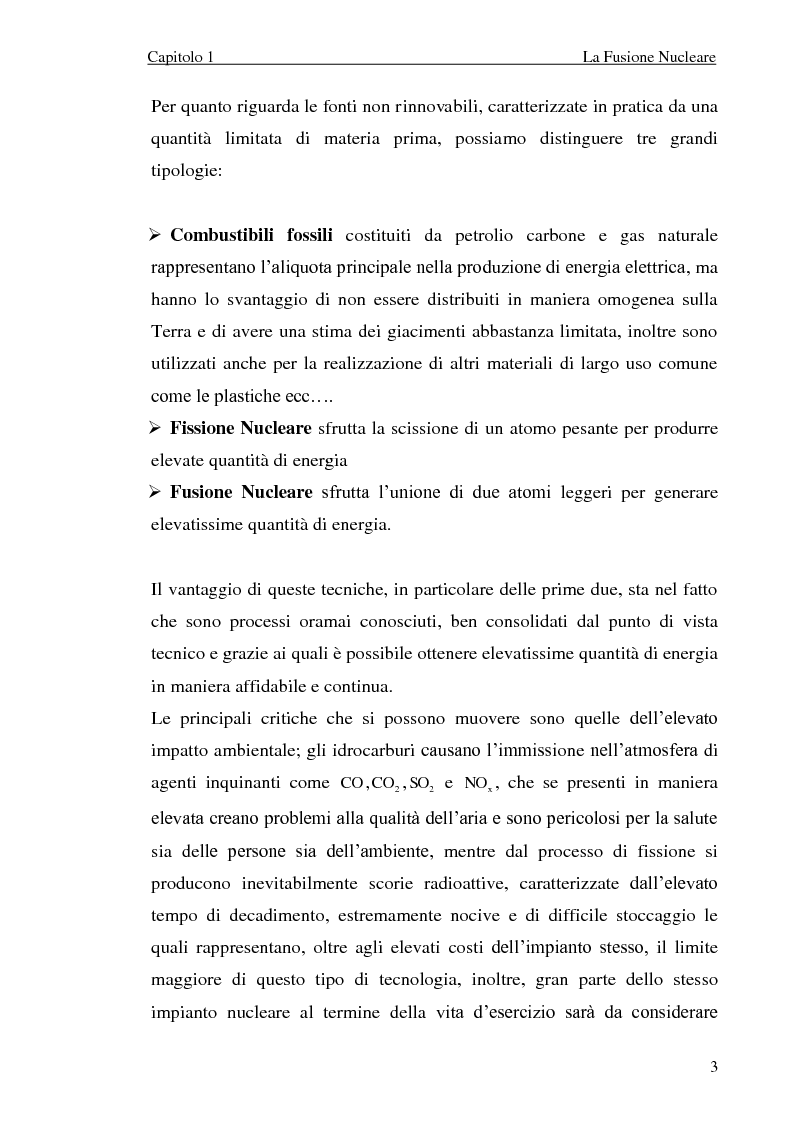 Anteprima della tesi: Analisi elettromeccanica di dispositivi per la fusione termonucleare controllata, Pagina 3