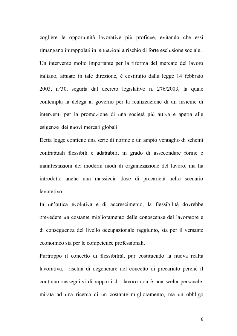 Anteprima della tesi: L'apprendistato nella legislazione nazionale e regionale, Pagina 5