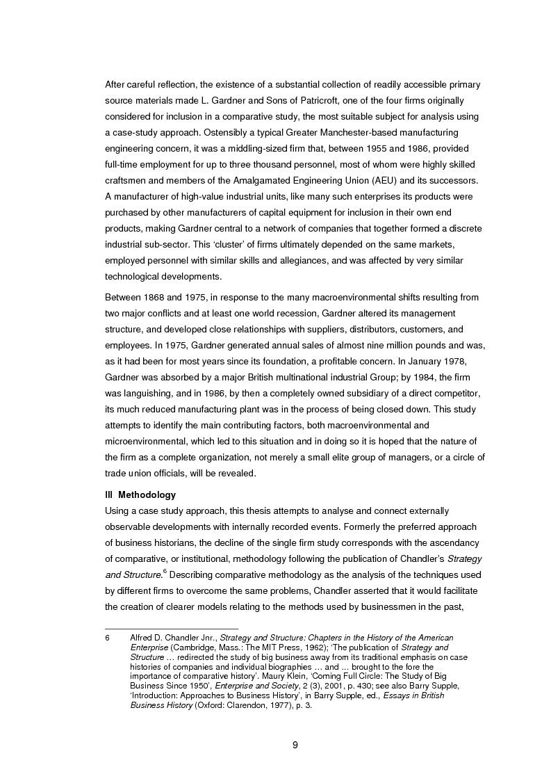 Anteprima della tesi: L. Gardner and Sons Limited: The History of a British Industrial Firm. A Study with Special Reference to Markets, Workplace Industrial Relations, and Manufacturing Engineering Technology, 1955 – 1986, Pagina 4