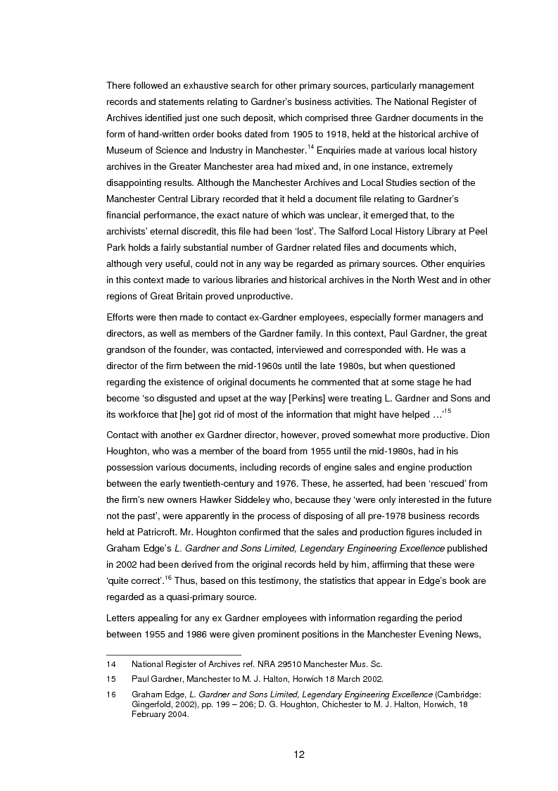 Anteprima della tesi: L. Gardner and Sons Limited: The History of a British Industrial Firm. A Study with Special Reference to Markets, Workplace Industrial Relations, and Manufacturing Engineering Technology, 1955 – 1986, Pagina 7