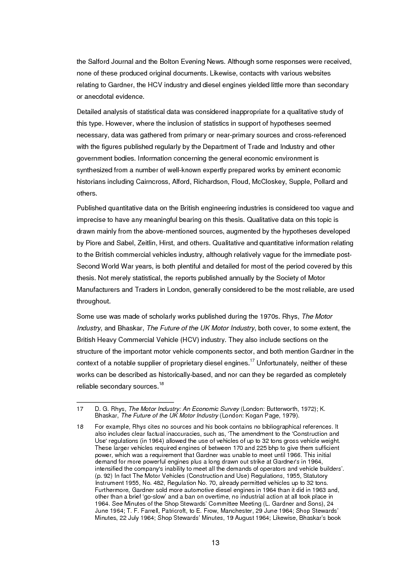 Anteprima della tesi: L. Gardner and Sons Limited: The History of a British Industrial Firm. A Study with Special Reference to Markets, Workplace Industrial Relations, and Manufacturing Engineering Technology, 1955 – 1986, Pagina 8