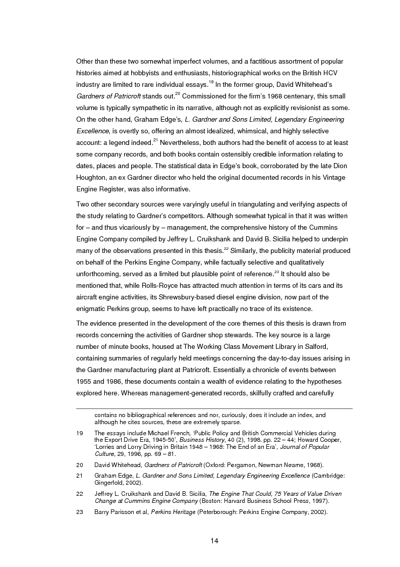 Anteprima della tesi: L. Gardner and Sons Limited: The History of a British Industrial Firm. A Study with Special Reference to Markets, Workplace Industrial Relations, and Manufacturing Engineering Technology, 1955 – 1986, Pagina 9