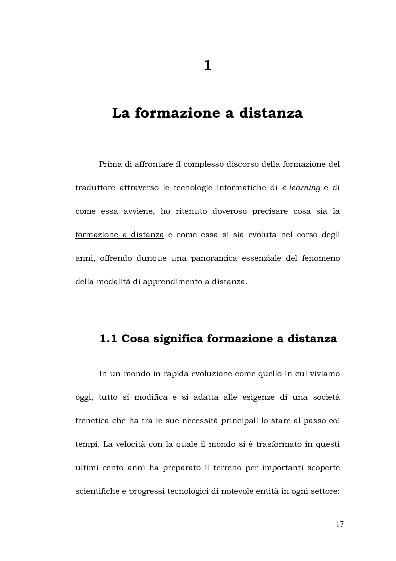 Anteprima della tesi: La formazione a distanza del traduttore, Pagina 11