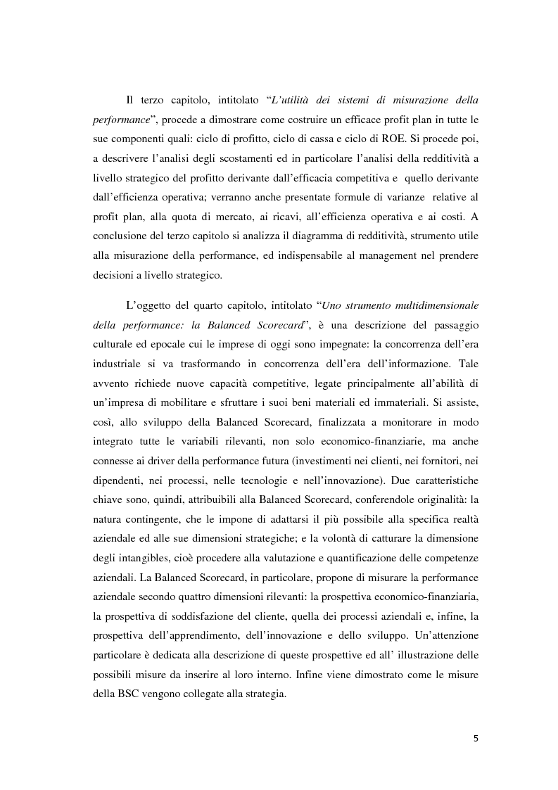 Anteprima della tesi: Il controllo di gestione e la misurazione della performance a supporto del cambiamento aziendale: dall'individuazione di problematiche alla ricerca di soluzioni, Pagina 2