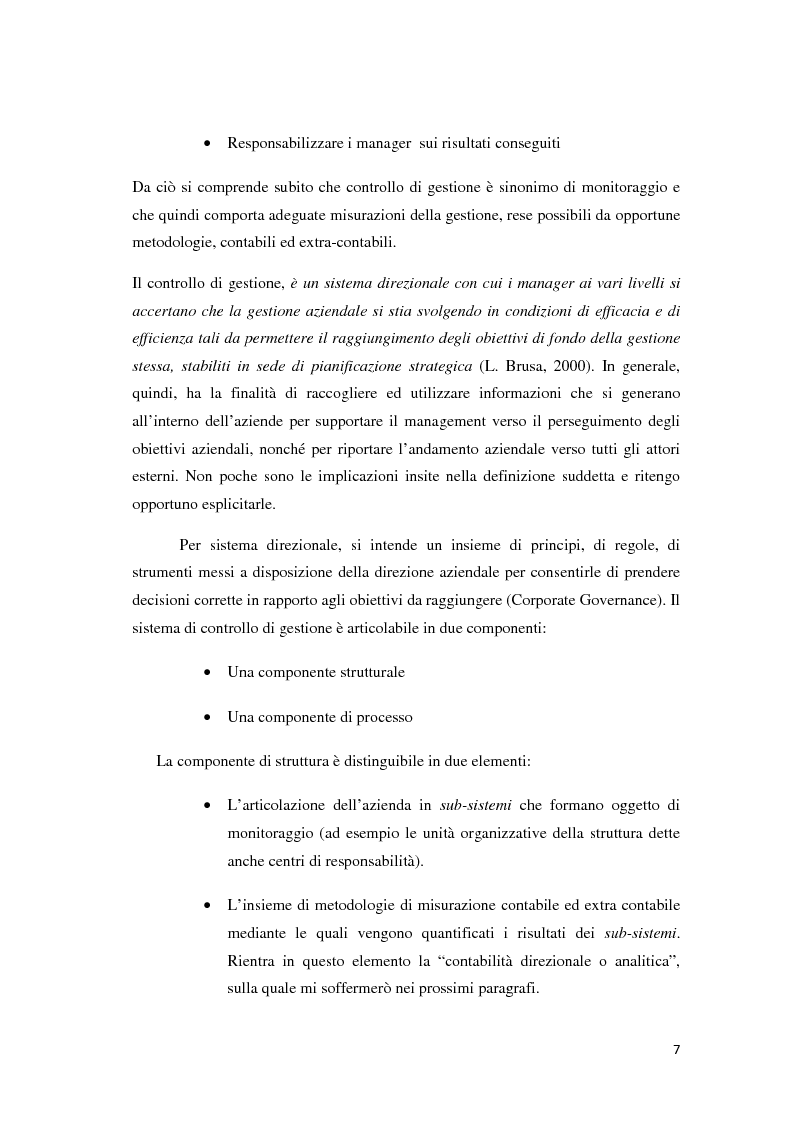 Anteprima della tesi: Il controllo di gestione e la misurazione della performance a supporto del cambiamento aziendale: dall'individuazione di problematiche alla ricerca di soluzioni, Pagina 4