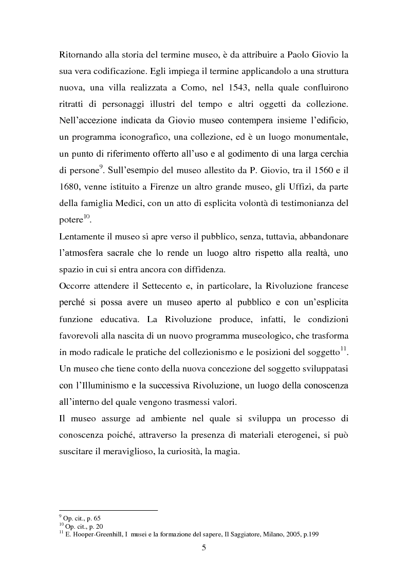 Anteprima della tesi: Musei artistici e percorsi didattici. Analisi di alcune esperienze di didattica museale nel territorio di Modena., Pagina 3