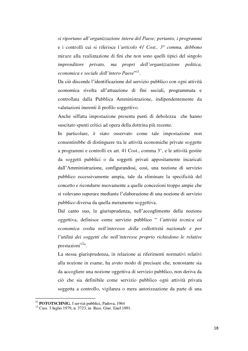 Anteprima della tesi: Il settore dell'energia elettrica tra obblighi di servizio pubblico e concorrenza, Pagina 12