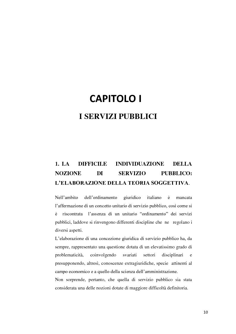 Anteprima della tesi: Il settore dell'energia elettrica tra obblighi di servizio pubblico e concorrenza, Pagina 4