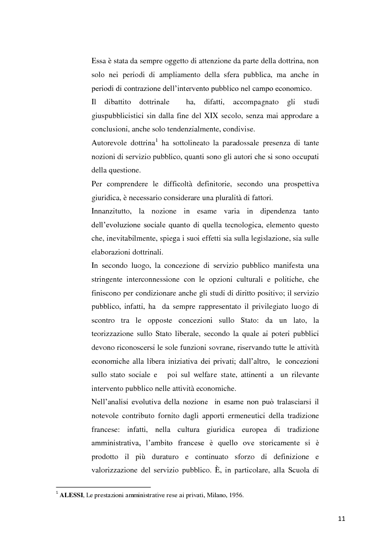 Anteprima della tesi: Il settore dell'energia elettrica tra obblighi di servizio pubblico e concorrenza, Pagina 5