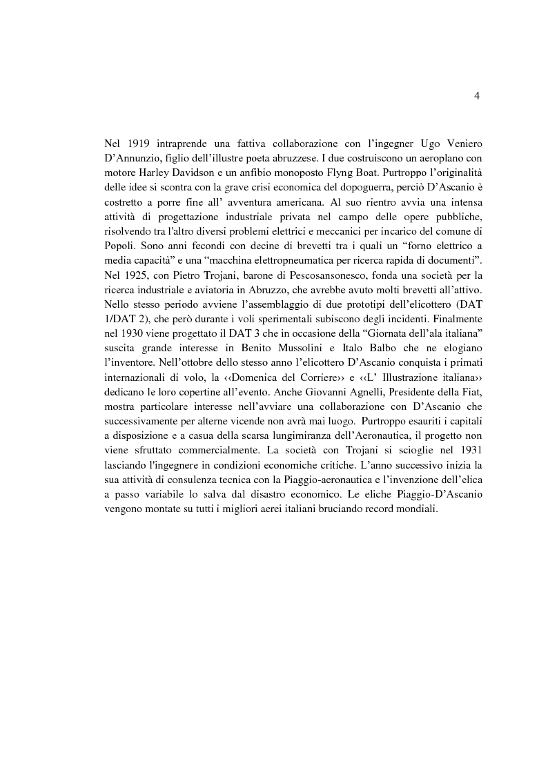 Anteprima della tesi: Il sogno di un inventore. Carteggio di Corradino D'Ascanio dal 1916 al 1943, Pagina 3