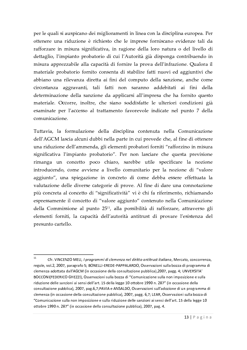 Estratto dalla tesi: La clemenza dell'autorità antitrust nei confronti delle imprese
