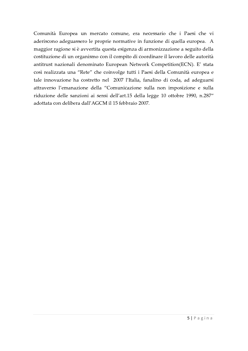 Anteprima della tesi: La clemenza dell'autorità antitrust nei confronti delle imprese, Pagina 3