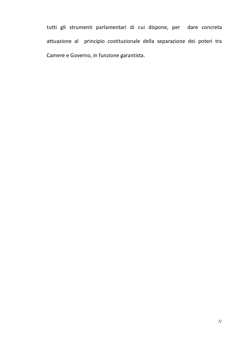 Anteprima della tesi: L'opposizione parlamentare nei Regolamenti delle Camere, Pagina 5