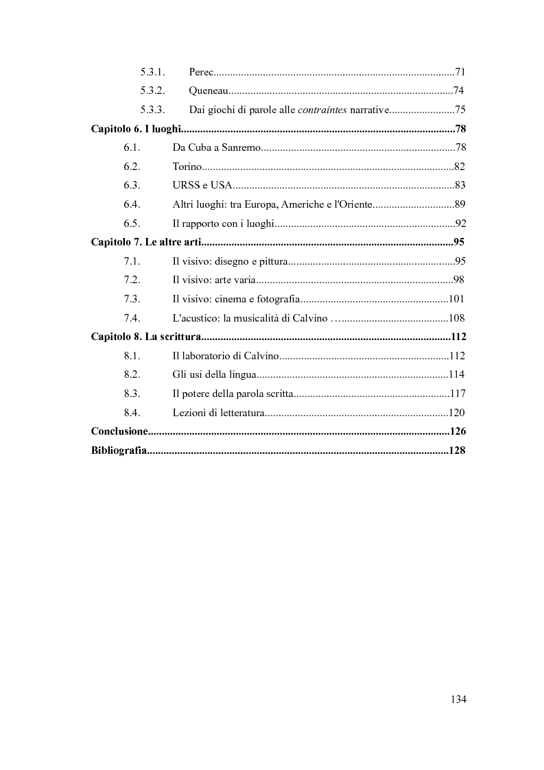 Indice della tesi: I sentieri di Italo Calvino, Pagina 2